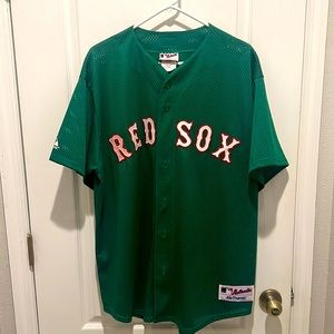 Green Majestic St. Patty’s Day ☘️ Boston Red Sox Jersey
